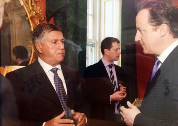 David Hawkins with Prime Minister David Cameron