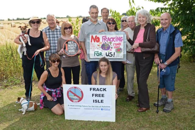 Frack Free Isle group members.