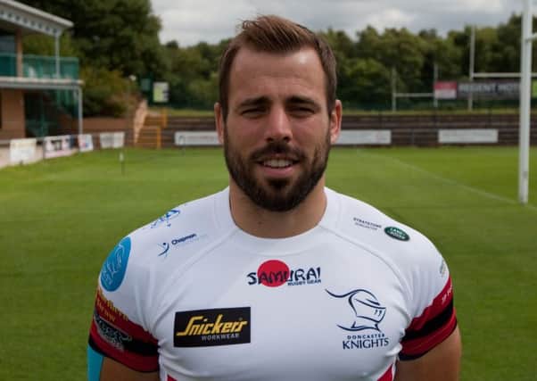 Doncaster Knights' Simon Humberstone