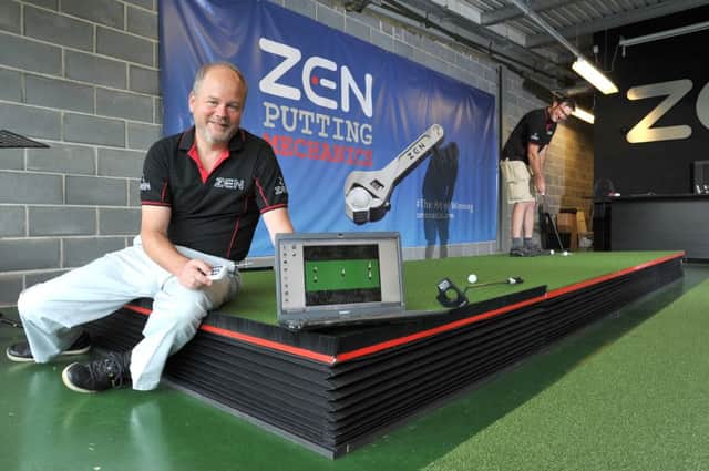 Yorkshire Innovation Fund Case Study:
Nick Middleton and Andrew McCague fron Zen Oracle with their robotic golf green.