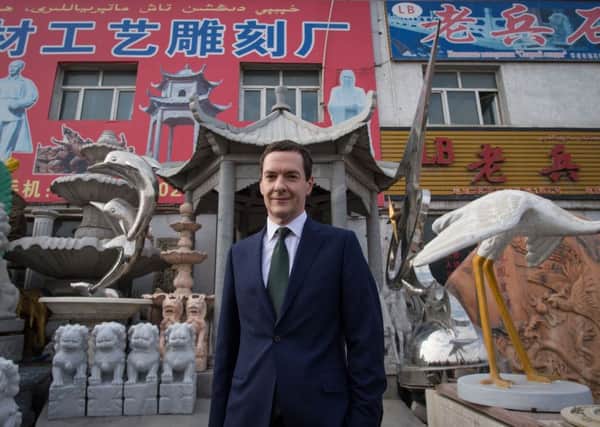 Chancellor George Osborne in China this week