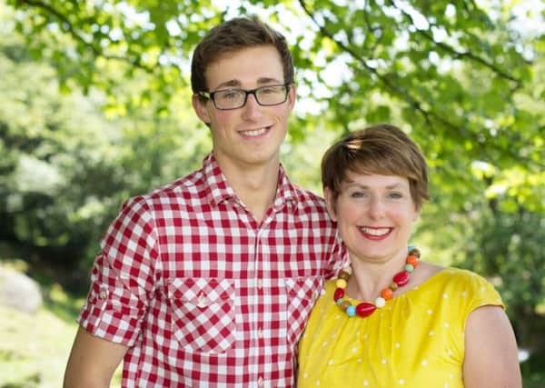 Faye with her son Zach, who left this week for Oxford University