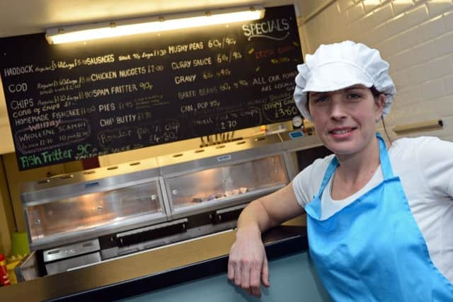 Caroline Newman pictured at Newman's Fish and Chip Shop, Market Place, Crowle. Picture: Marie Caley.