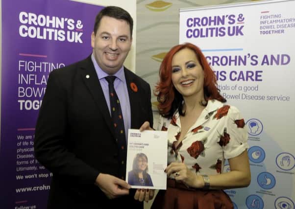Isle MP Andrew Percy and Carrie Grant.