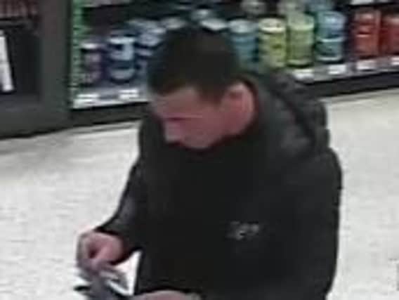Do you recognise this man? Police want to speak to him in connection with a shoplifting incident in Hexthorpe.