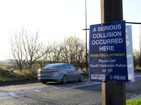 A 47-year-old woman has been killed in a collision involving a HGV lorry and a blue Ford C-Max
