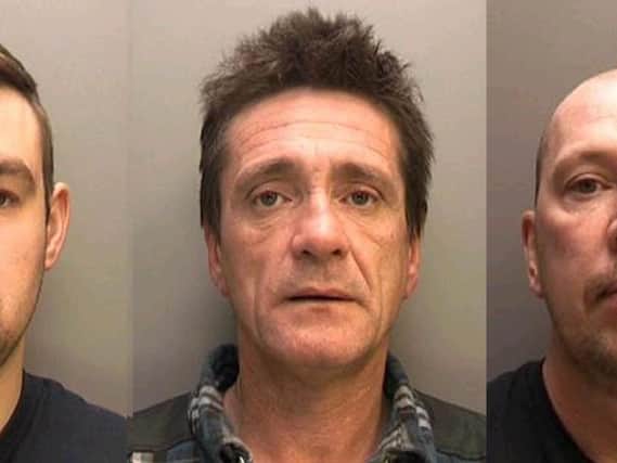 (L-R) Philip Smith, Gordon Smith and Brian Smith have been jailed for a combined total of three and a half years that stole over 1million worth of railway cable.