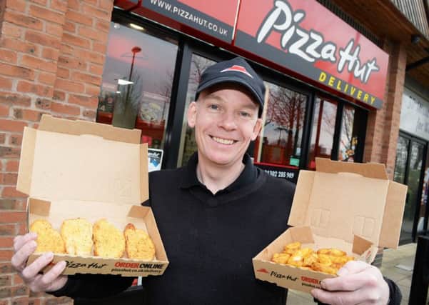 John Owens, pictured at Pizza Hut Delivery, Plantation Road. Picture: Marie Caley NDFP Pizza Hut Anniversary MC 1