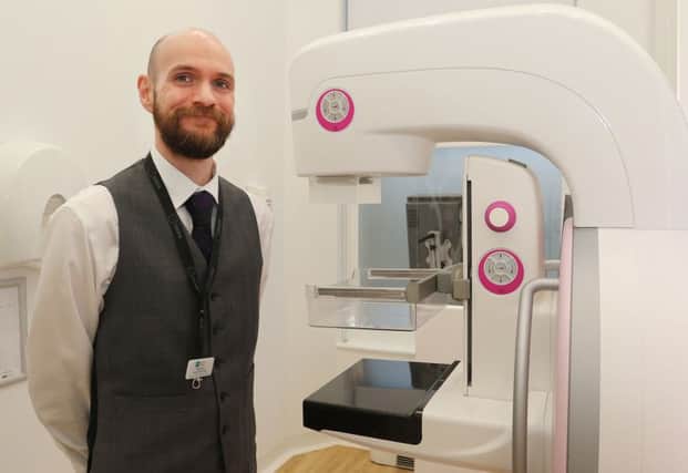 Imaging Manager Robert Ward with the new imaging equipment