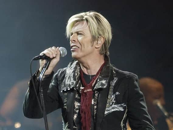 Rock superstar David Bowie.