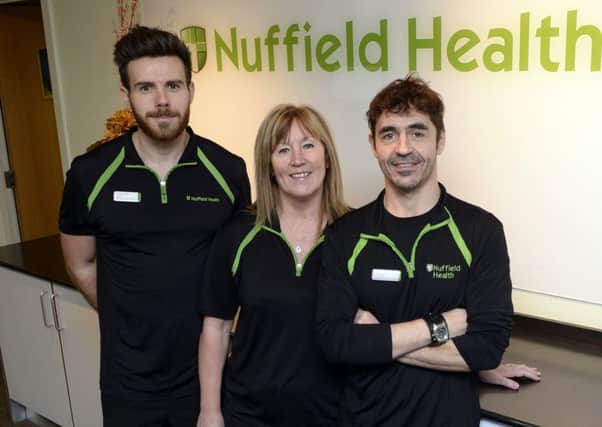 Nuffield Doncaster staff (l-r) Corrie Fisher, Gail Burton and Jon Wright.