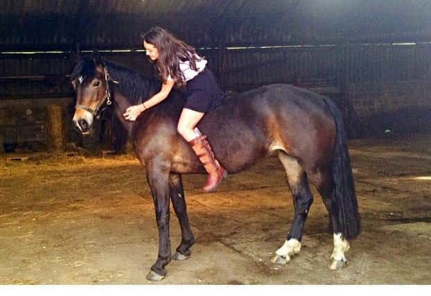 Olivia Burgoyne, 17, from Walkley. who is hoping to become Miss England 2016, on her horse Sally