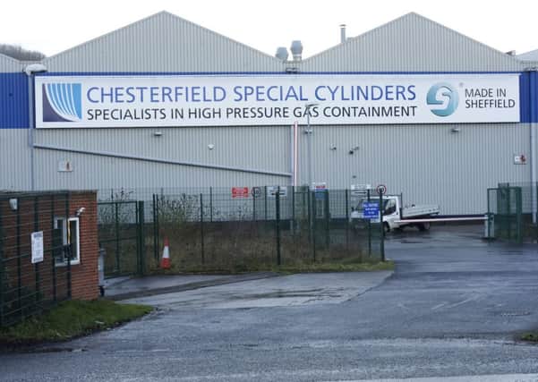 Chesterfield Cylinders on Meadowhall where a man died in an industrial accident
Picture by Dean Atkins