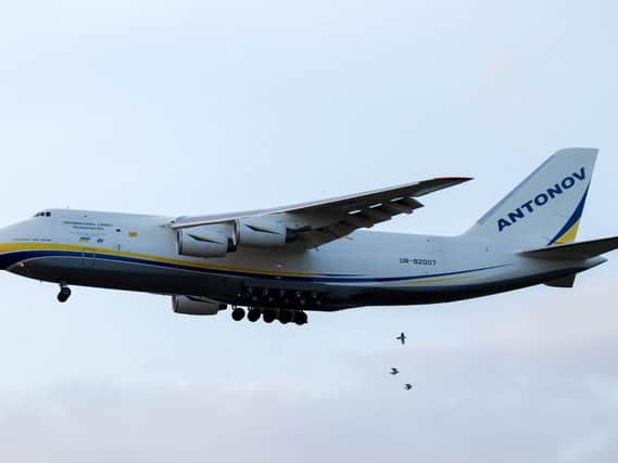 The Antonov is a regular visitor to Doncaster.