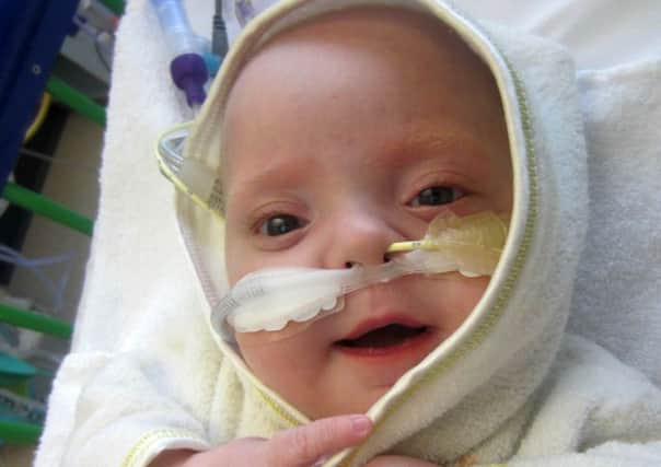 Hospices Appeal  Roman Morley, who was born 15 weeks premature and died 10 months later.