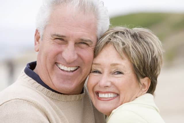 Husband wife happy smiling