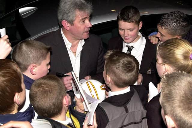 Kevin Keegan meets Armthorpe School pupils on a visit back to Doncaster.