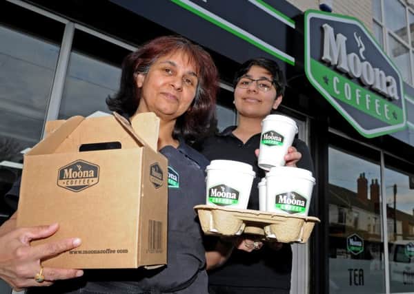 Zara and Moona Nazir, of Moona Coffee, Bentley are offering a free coffee. Picture: Andrew Roe