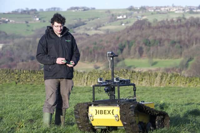 Dr Charles Fox and his weed-busting IBEX robot