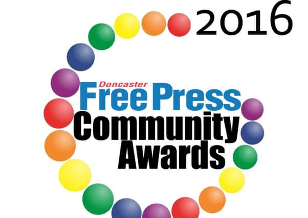 Doncaster Free Pres Community Award logo.