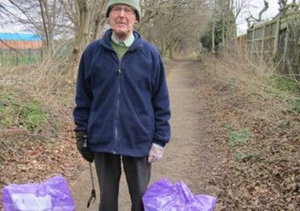 Stuart Watson, of Hatfield, taking Part in the Clean for The Queen campaign.