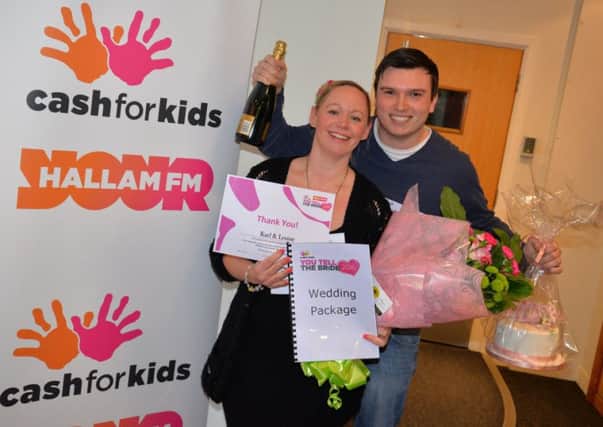 Win a Wedding with Hallam Fm winners, Louise kerry and Karl Willis.