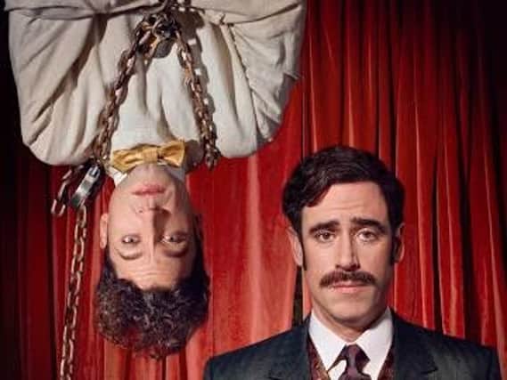 Harry Houdini (Michael Weston) and Arthur Conan Doyle (Stephen Mangan)
