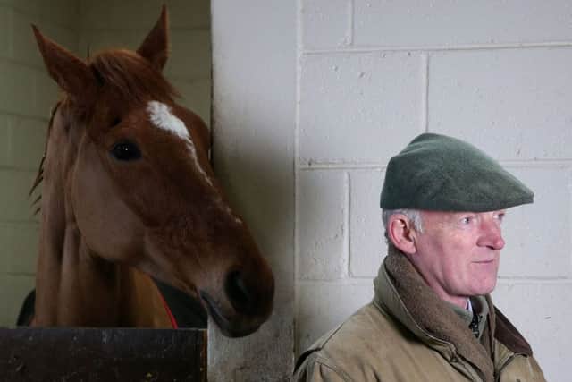 Trainer Willie Mullins with Annie Power. Photo: Brian Lawless/PA Wire.