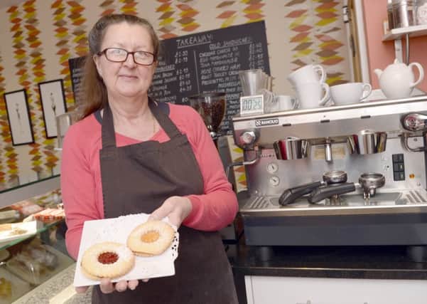 Epworth Bells reader offer - Catherine Simpson of MowbrayÃ¢Â¬"s  cafe in Haxey who will offering a free Giant Jammy Dodger