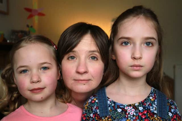 A Sheffield mum has spoken of her shock after a rock was thrown through her car window - narrowly missing her two young children who were sitting in the back. Amanda Towers, aged 42, of Woodseats, had picked up Audrey, aged nine and Edith, aged six, from a swimming lesson and was driving along Sheaf Street near Sheffield train station which she heard an 'almighty crash' and the vehicle's rear window shattered. Photo: Chris Etchells