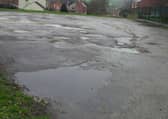 Pot holes in Harlington Road, Mexborough.
