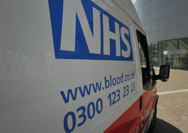 Delivering blood to hospitals. NHS. Giving Blood.