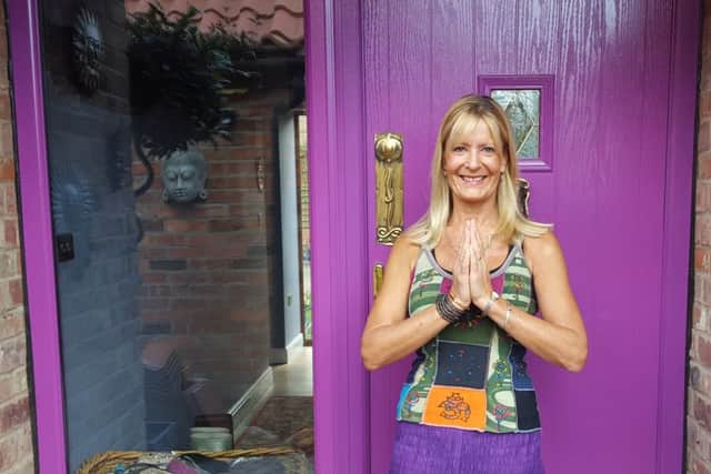 Sara Mitchell, aged 53, who gives clients specialist Ayurvedic massages  in  her home, Belshaw Cottage, Belshaw Lane, Belton, after completing her training in India.