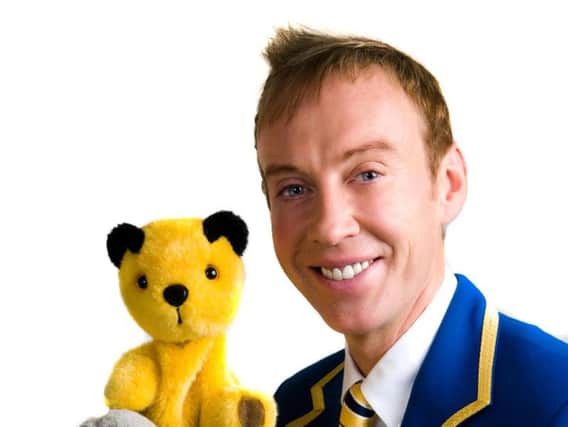 Sooty with presenter Richard Cadell.