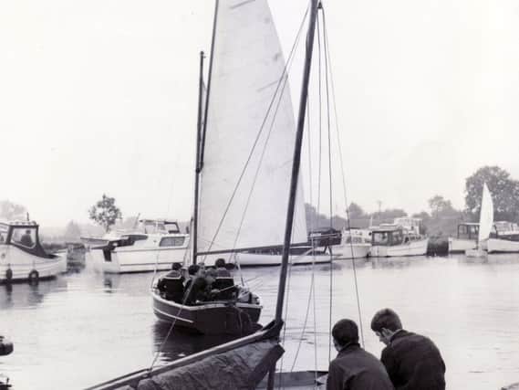 Staniland Yacht Club and Doncaster Sailing Club weekend rally at Staniland Marina, Thorne, in September 1967
