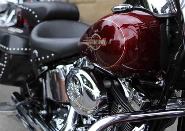 A Harley Davidson motorcycle