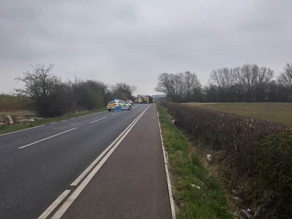 A person was airlifted to hospital following a collision near to Adwick Train Station.