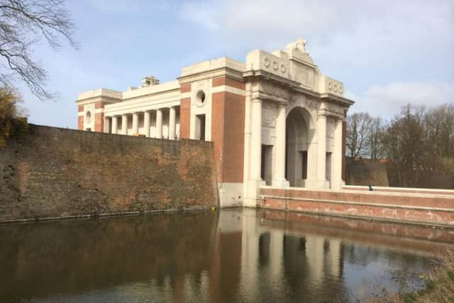 The Menin Gate in Belgium.