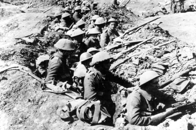 Trench warfare at Ypres during World War One.