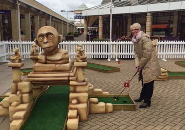 The new crazy golf at Lakeside Village shopping centre