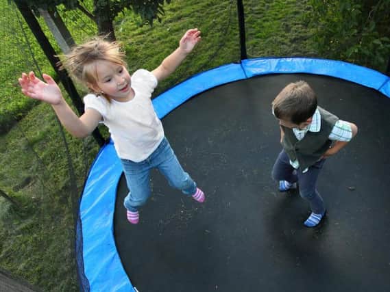 A children's trampoline could get you into trouble with your neighbours.