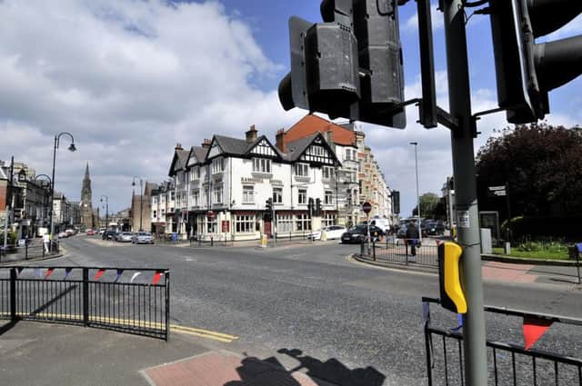 Picture caption: The traffic lights on Filey Road, Scarborough where the road rage occurred
Credit: Richard Ponter