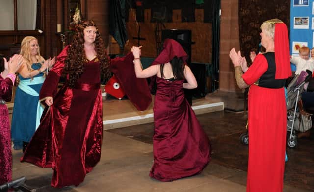 Medieval dancing at the Woodlands May Festival at All Saints Church. Picture: Andrew Roe