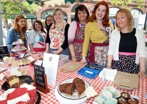 Sheffield Food Fair 2016 held in the Peace Gardens. Pictured are the Seven Hills WI. Photo: Chris Etchells