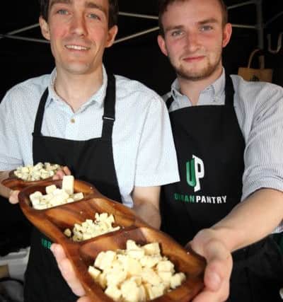 Sheffield Food Fair 2016 held in the Peace Gardens. Pictured from Urban Pantry are Reece Lippolis and Joe Dodwell. Photo: Chris Etchells