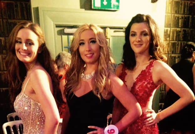 Charlotte Sobota, 18,  (centre) Miss Doncaster winner and Miss England sem-finalist with other contestants