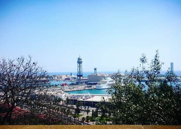 Magnificent view of Barcelona from the Jardin del Mirador. Photo Melissa Blake