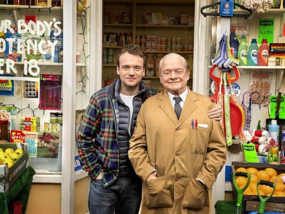 James Baxter with Sir David Jason in Still Open All Hours.