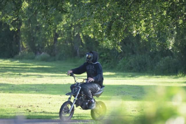 Off-road bikers in Carcroft