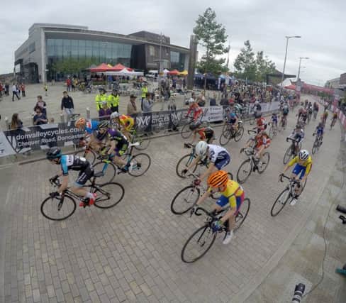 The start of the Under 14's race at the Doncaster Cycle Festival. Picture: Andrew Roe